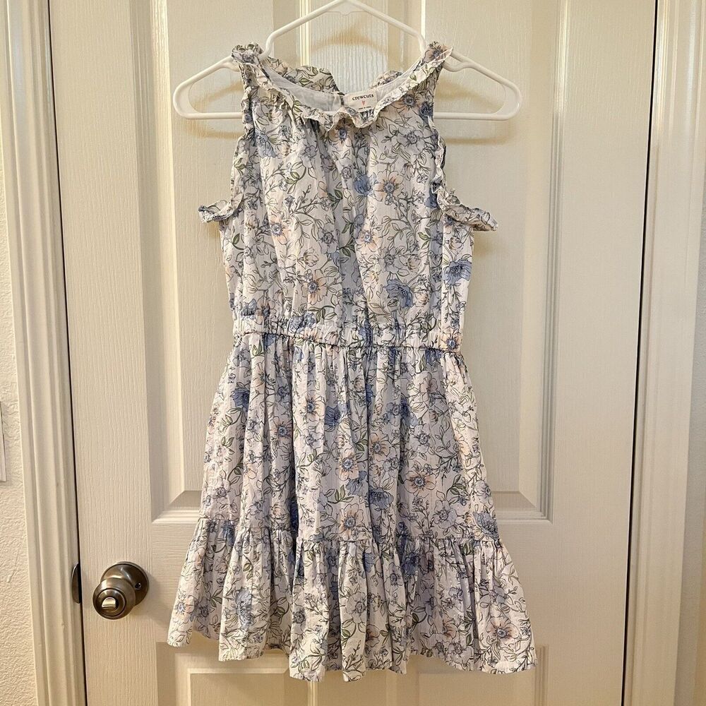 Crewcuts J Crew Floral Ruffle Dress Girls Size 10